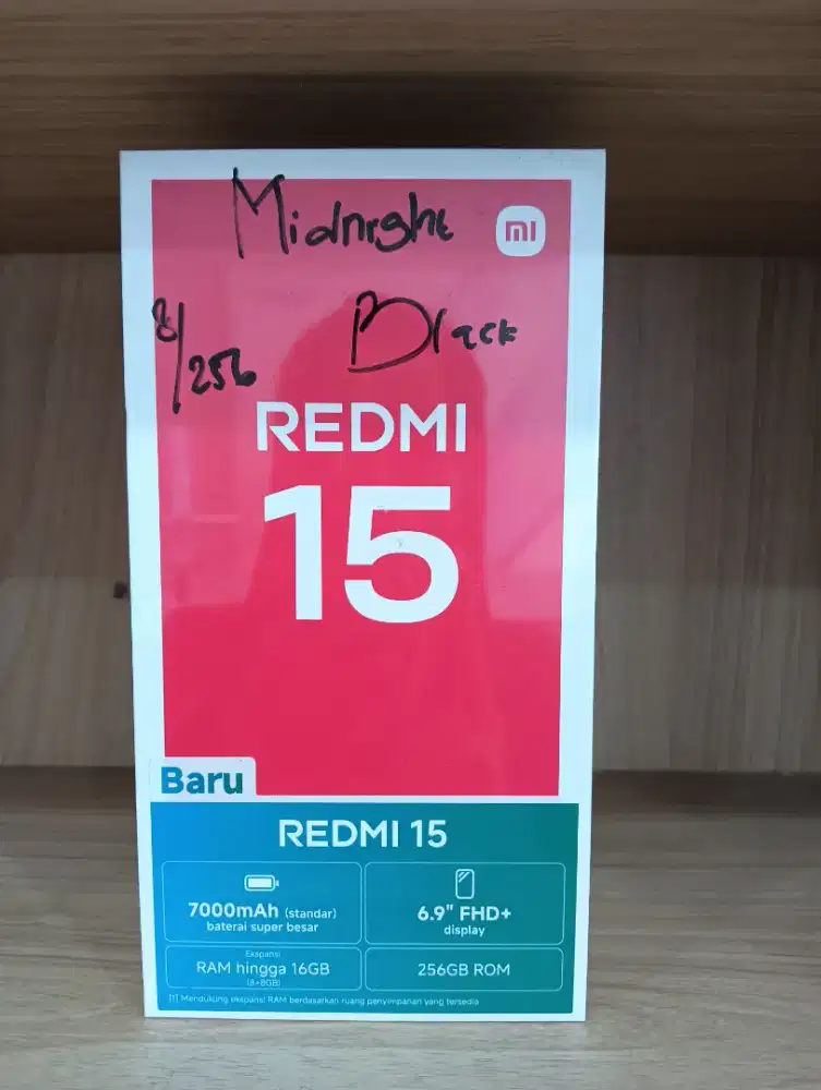 REDMI 15 8/256 BARUU GARANSI RESMI BARUU