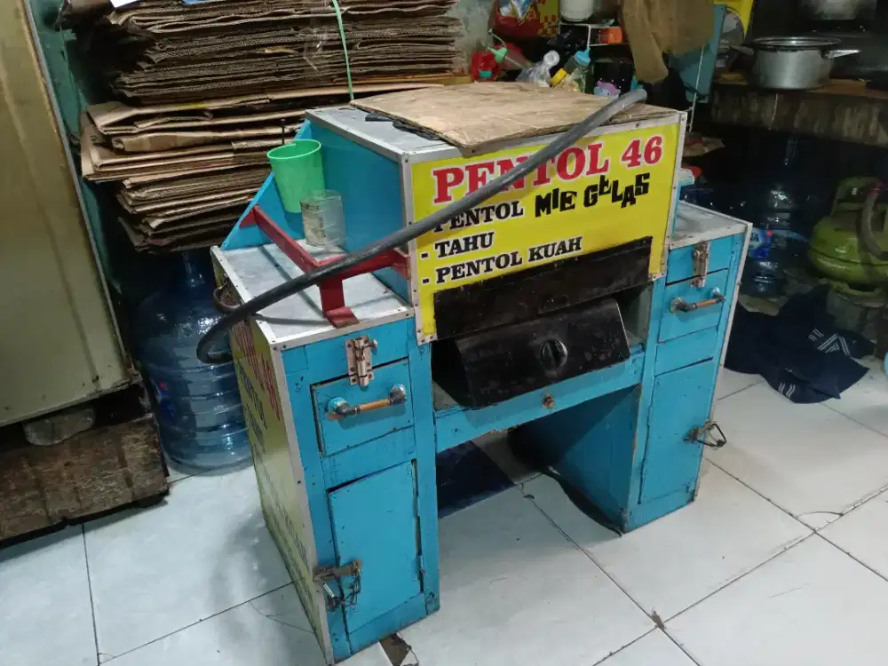 Gerobak Pentol Motor Belakang Jok – Siap Pakai