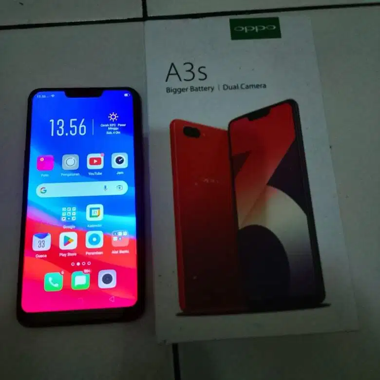 Oppo a3s 6/128 warna merah (bisa nego)
