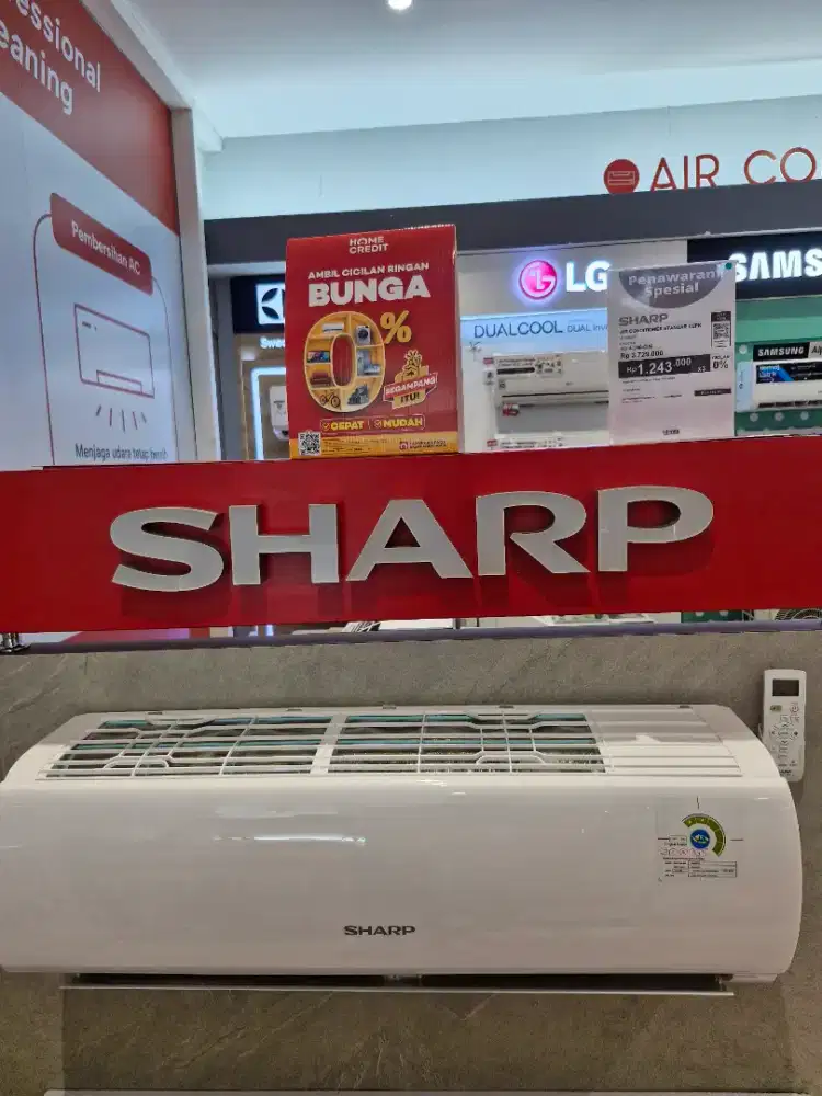 Sharp AC Standar ½PK Promo Cicilan Bisa Bunga 0% Tanpa Kartu Kredit