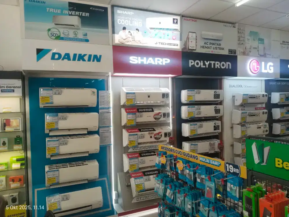 AC BERGARANSI, CICILAN BISA TANPA DP, SYARAT KTP SAJA