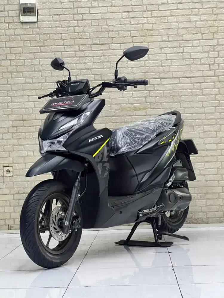 ODO 6RB‼️ New Honda Beat Street 2025 Matte Black - Mustika kepuh