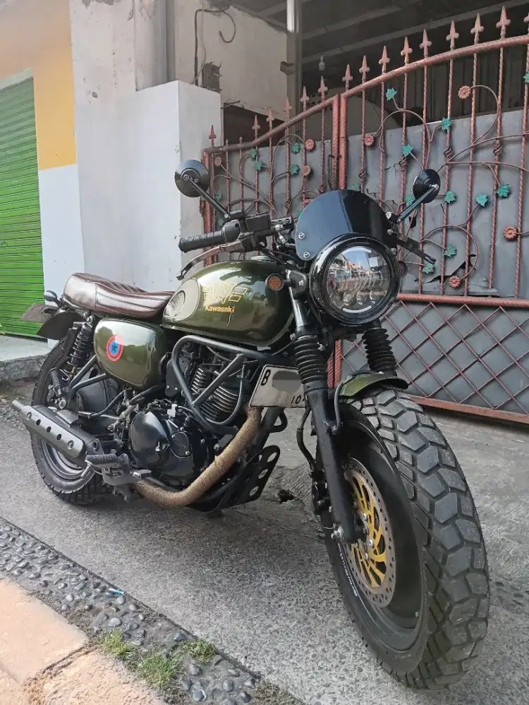 Jual Cepat Kawasaki W175 SE 2018 Custom Caferacer Ganteng Gress Murah