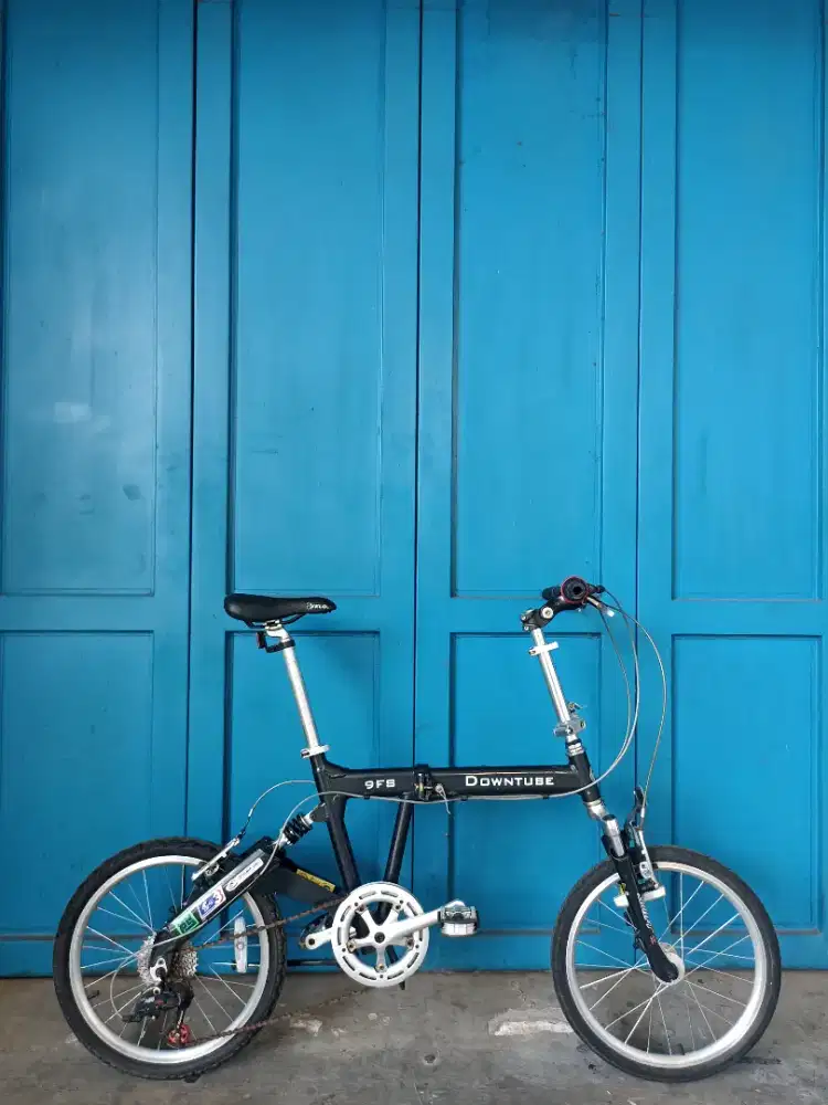 Sepeda lipat folding bike downtube 9 speed aloy ringan