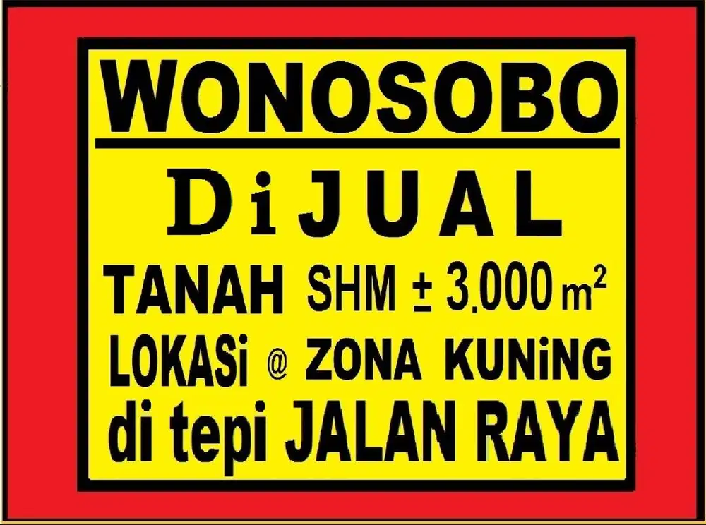 Strategis dekat Kota _ (Zona Kuning)