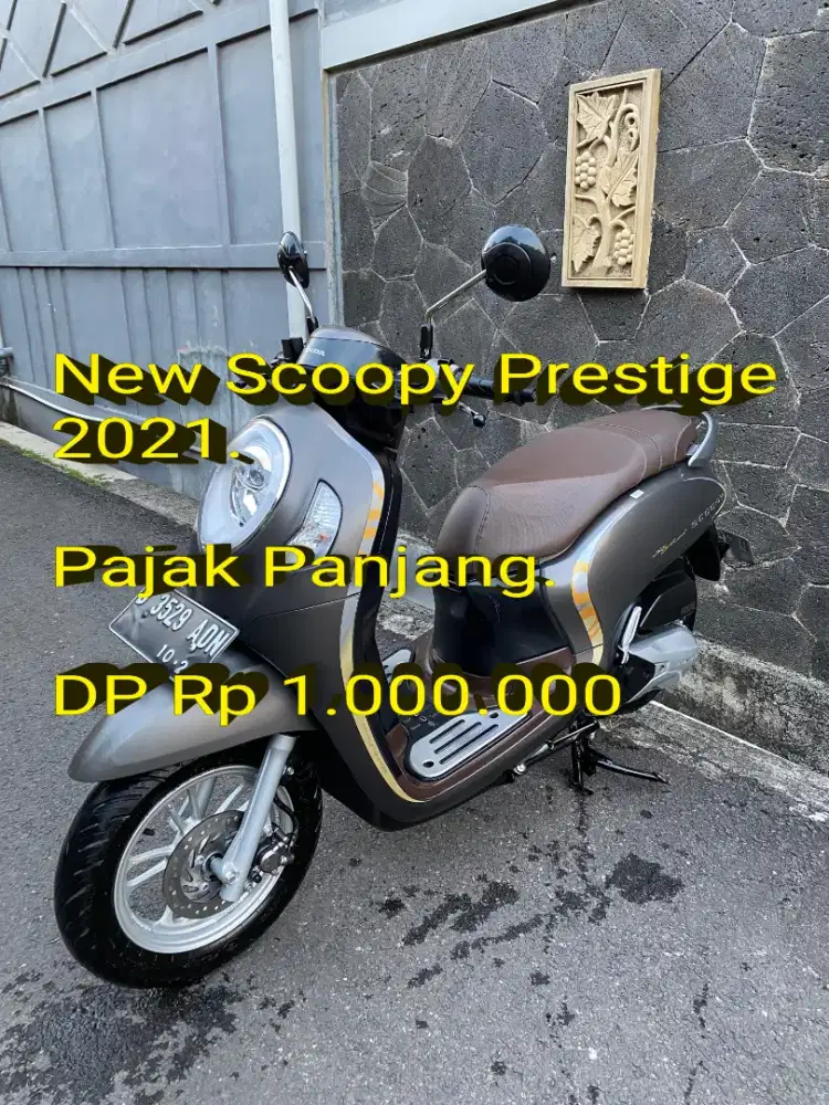 Scoopy Prestige 2021 Keyless. Pajak Panjang. Simpanan. Cash/Kredit/TT