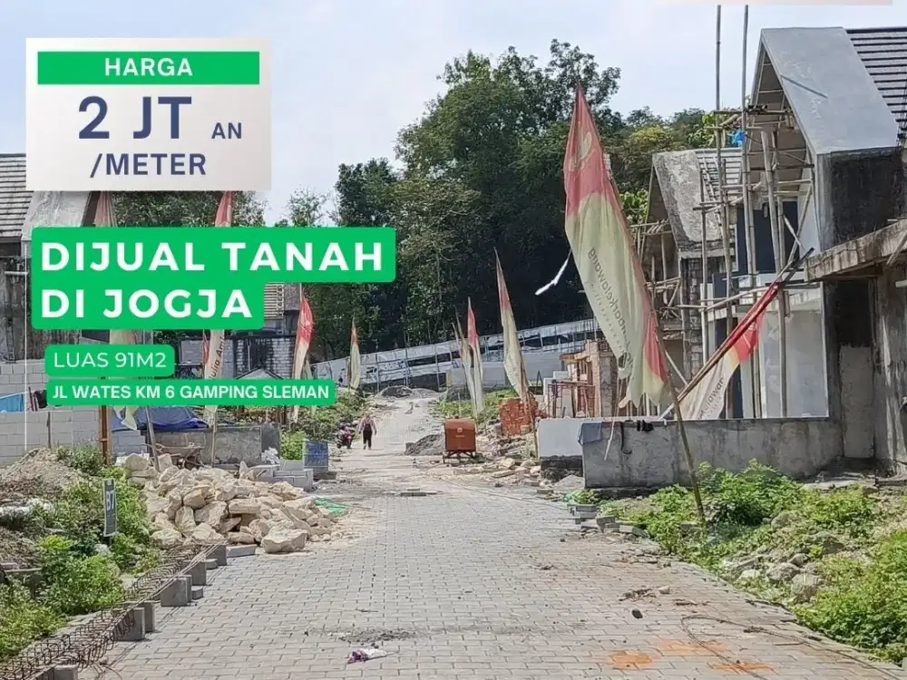 Tanah Dijual Sleman Gamping Murah 2 Menit ke SD Mancasan