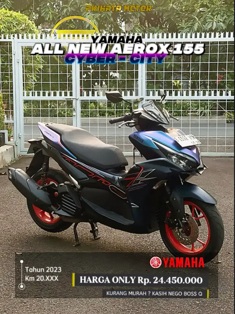 DP 3,3 Jutaan Yamaha All New Aerox Connected Cyber City 2023