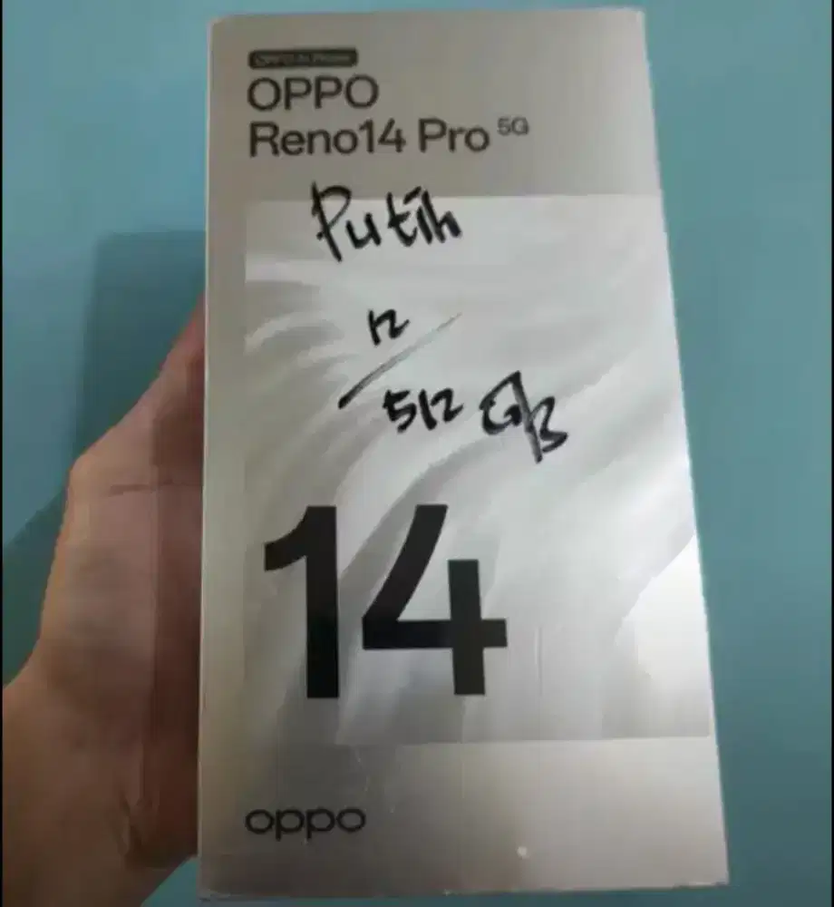 OPPO Reno 14 Pro 5G 12GB+512 Grey White BNIB Garansi Resmi Indonesia