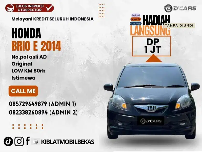 HONDA BRIO E 2014 MANUAL LOW KM ORIGINAL