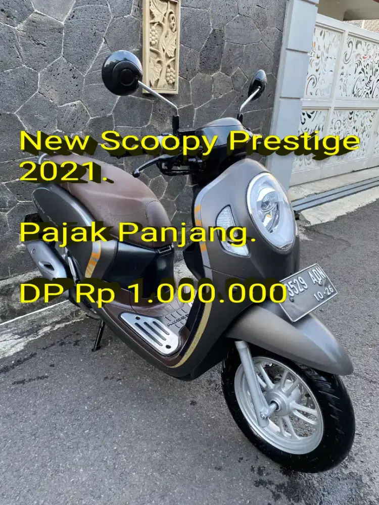 Scoopy Prestige 2021 Keyless. Pajak Panjang. Simpanan. Cash/Kredit/TT