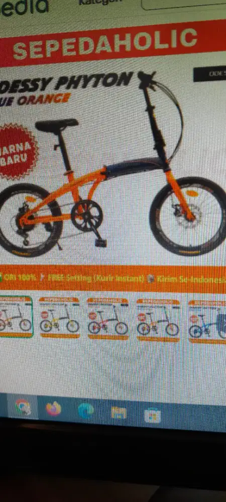 Sepeda lipat phyton oddisey. BU