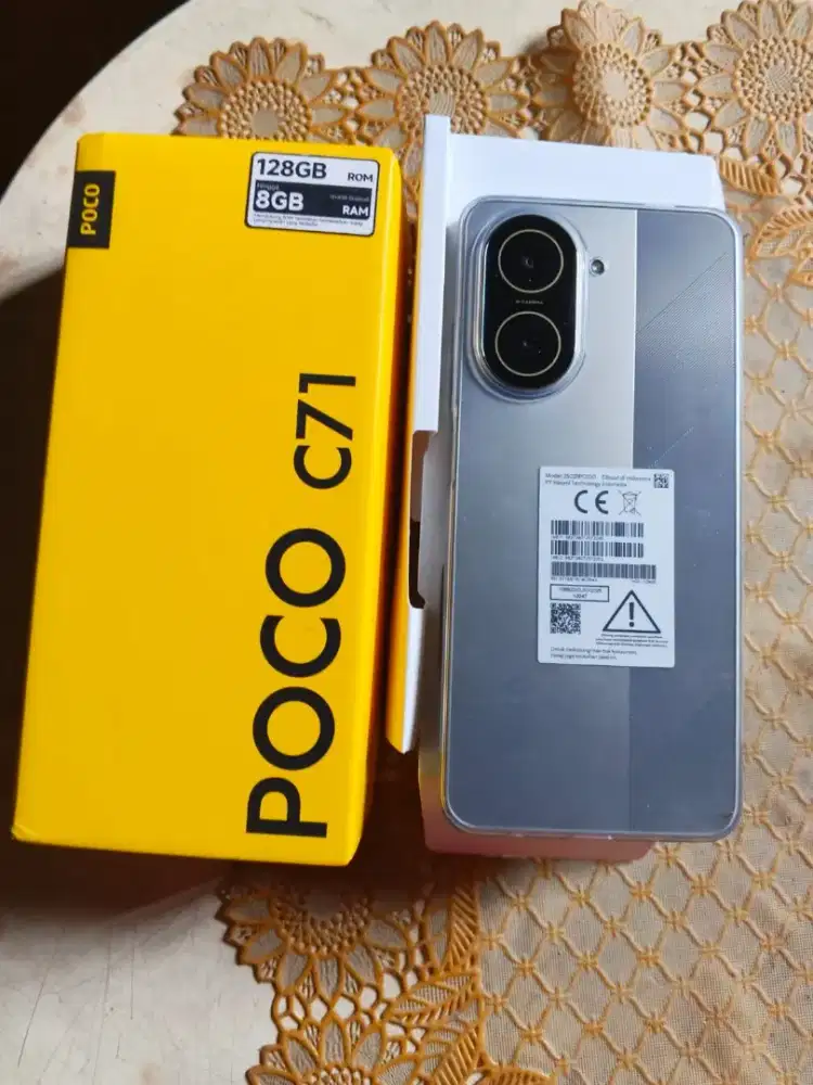 hp Poco c71(4+4gb/128gb)fulset android 15 mahar or dapet kembalian
