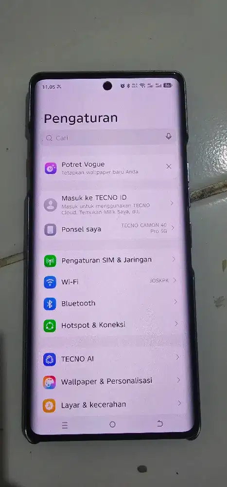 Tecno camon 40 pro  8/256