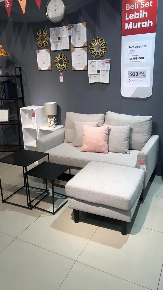 Jual sofa L 2seat promo murah