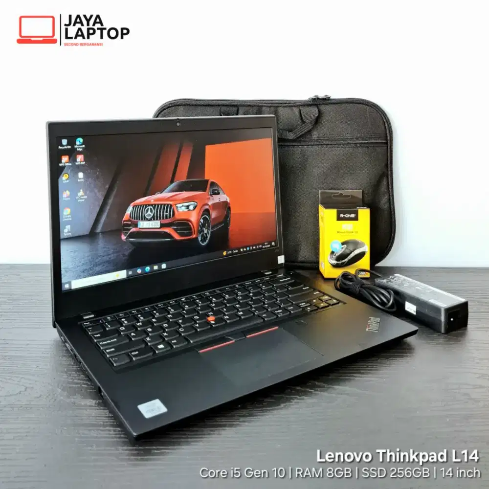 Lenovo Thinkpad L14 Core i5 G10 RAM 8GB SSD 256GB Laptop Second Bekas
