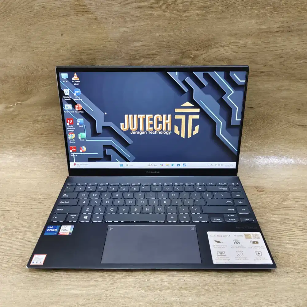 Laptop ASUSTeK ZenBook Slim Core i7 Gen 11 Ram 16GB  Siap pakai