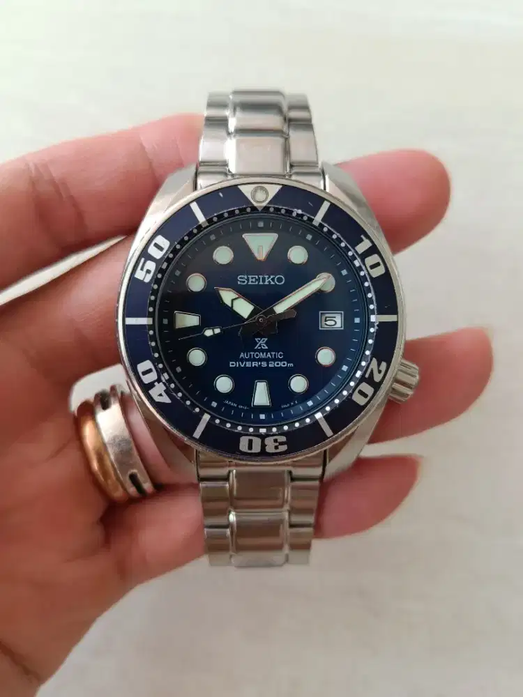 Seiko Prospex sumo blue gen 2 SBDC033J1 original bekas bagus normal