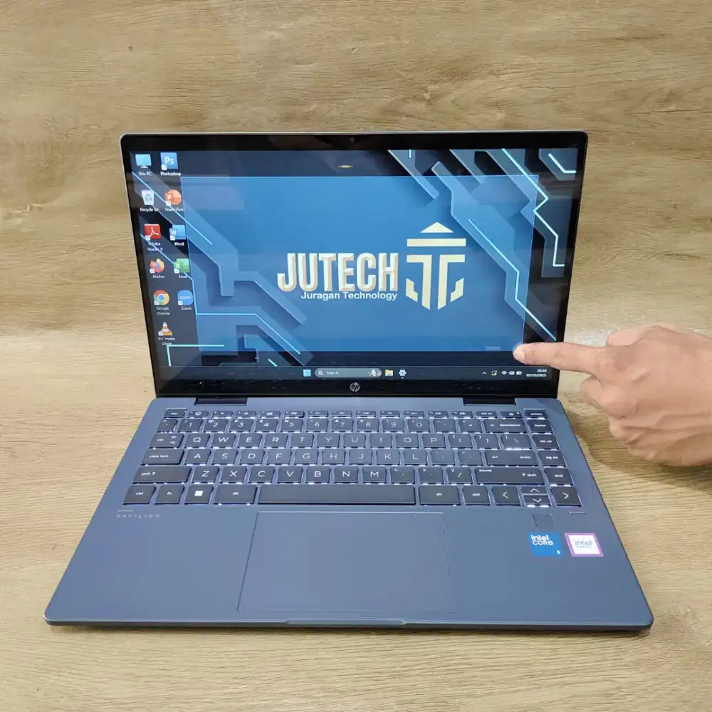 Laptop Hp Pavilion Slim Ram 16GB touchscreen+Layar lipat Siap pakai