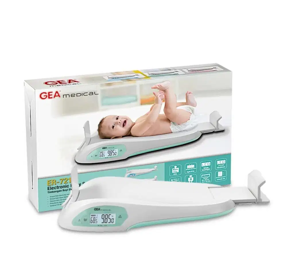 Timbangan Bayi Digital GEA Second (Warna Ungu)