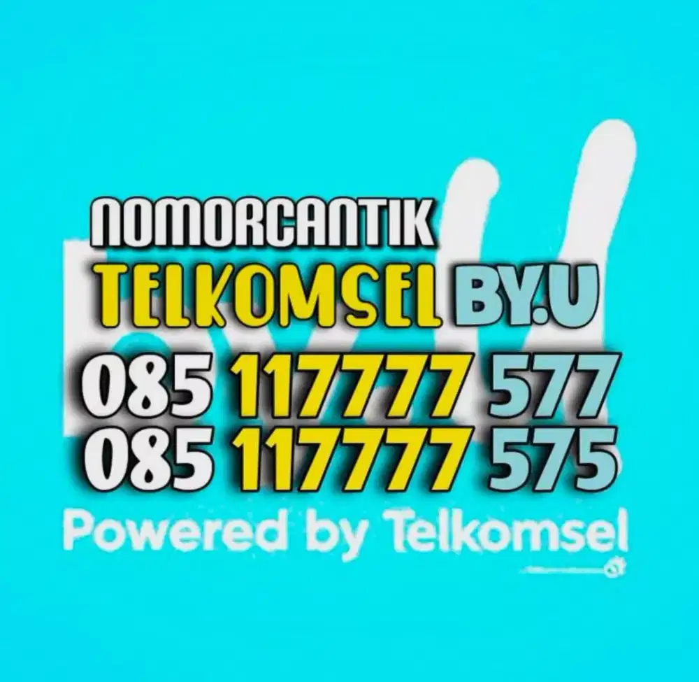 (bisa COD) Nomor Cantik Kartu TELKOMSEL by.U HOKI KUARTED 7777577 #3