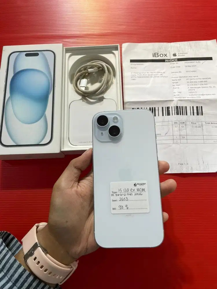 IPHONE 15 128GB IBOX MASIH ON GARANSI