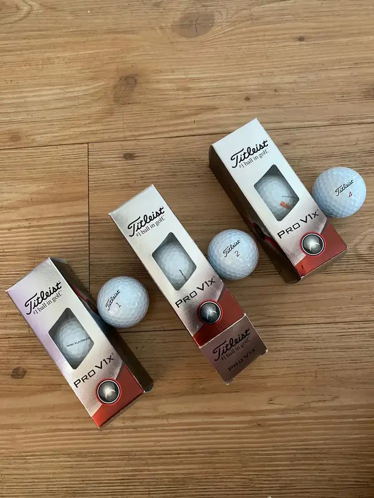 Ball golf titleist pro V1X baru new