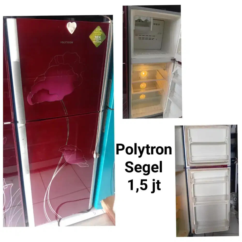 kulkas polytron segel bekas garansi