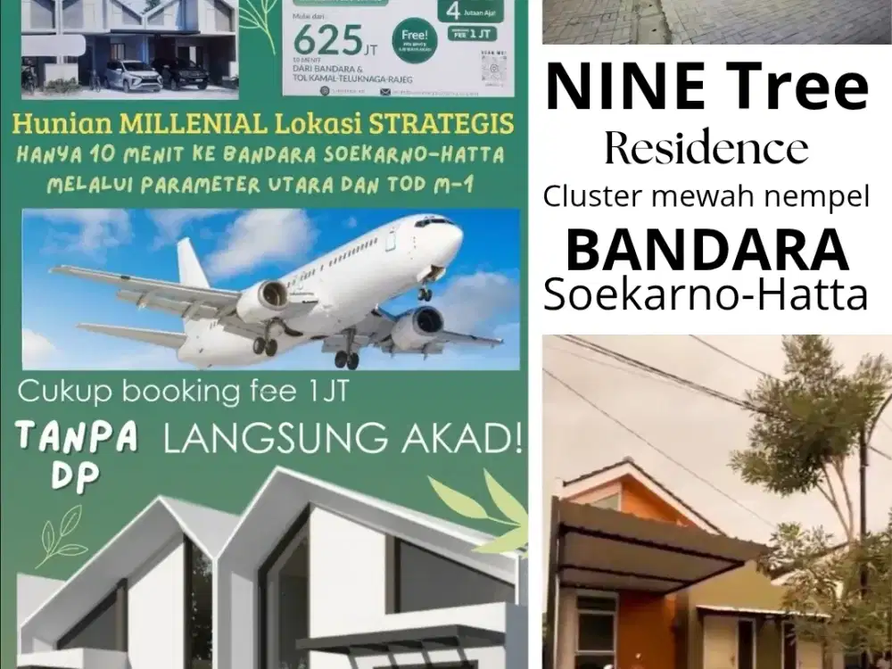 Cluster 2 Nine Tree Residence Rawalini selangkah ke TOD M1 Bandara Soekarno-Hatta