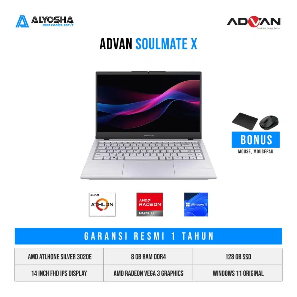 Laptop Advan Soulmate X