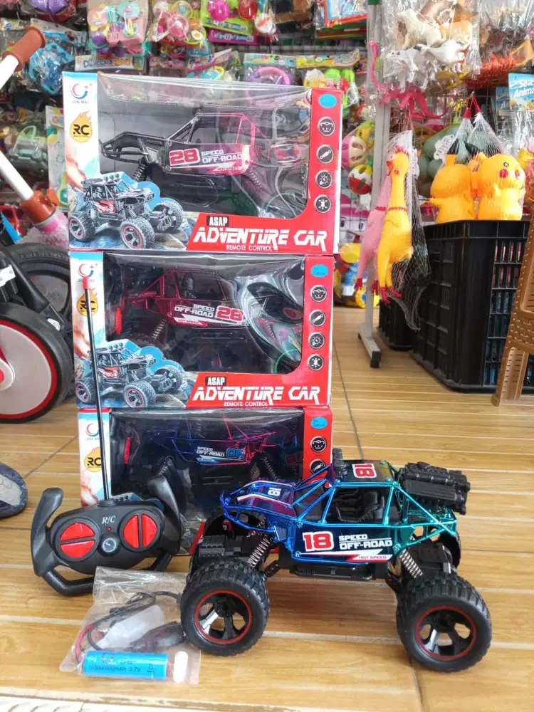 mainan anak rc jeep offroad adventur asap