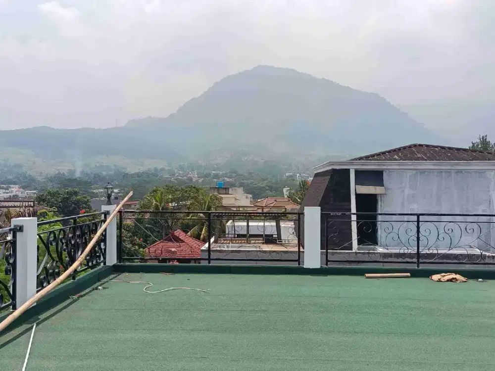 Rumah baru view gunung+ kolam renang cluster Sentul city