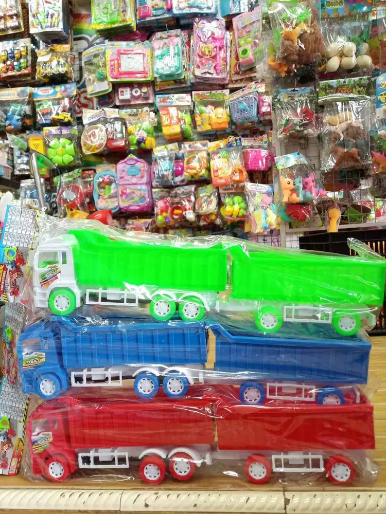 mainan anak truk gandeng