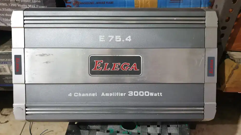 Power mobil 4ch 3000watts ELEGA E-75.4 second bekas normal siap pakai