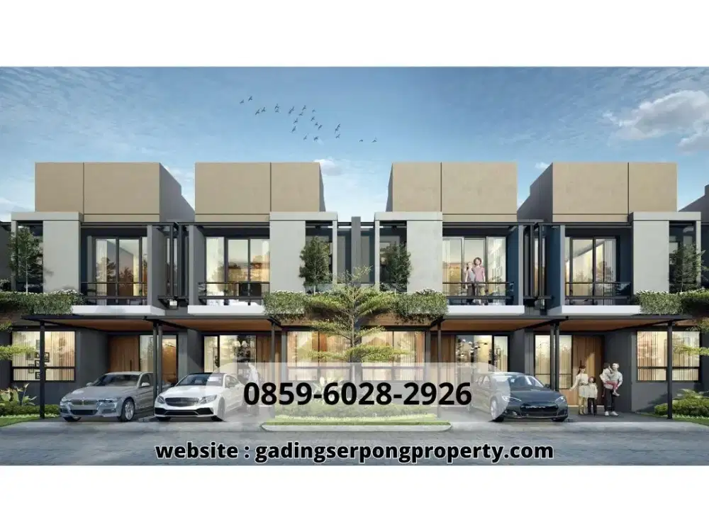 Terravia BSD Adora Rumah 2Lt 1.9Man KPR DP 0% L6 Di BSD City row lebar