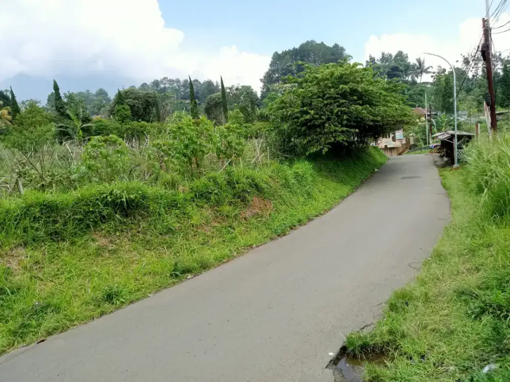 Tanah Pinggir Jalan Aspal Cakep untuk villa dll