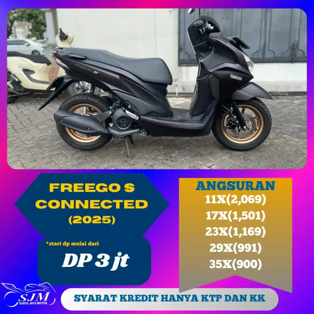 YAMAHA FREEGO S CONNECTED 2025 PAJAK PANJANG