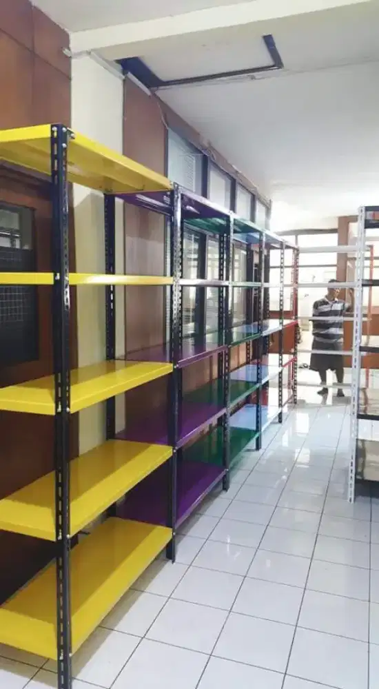 Rak besi rak gudang rak 5 level
