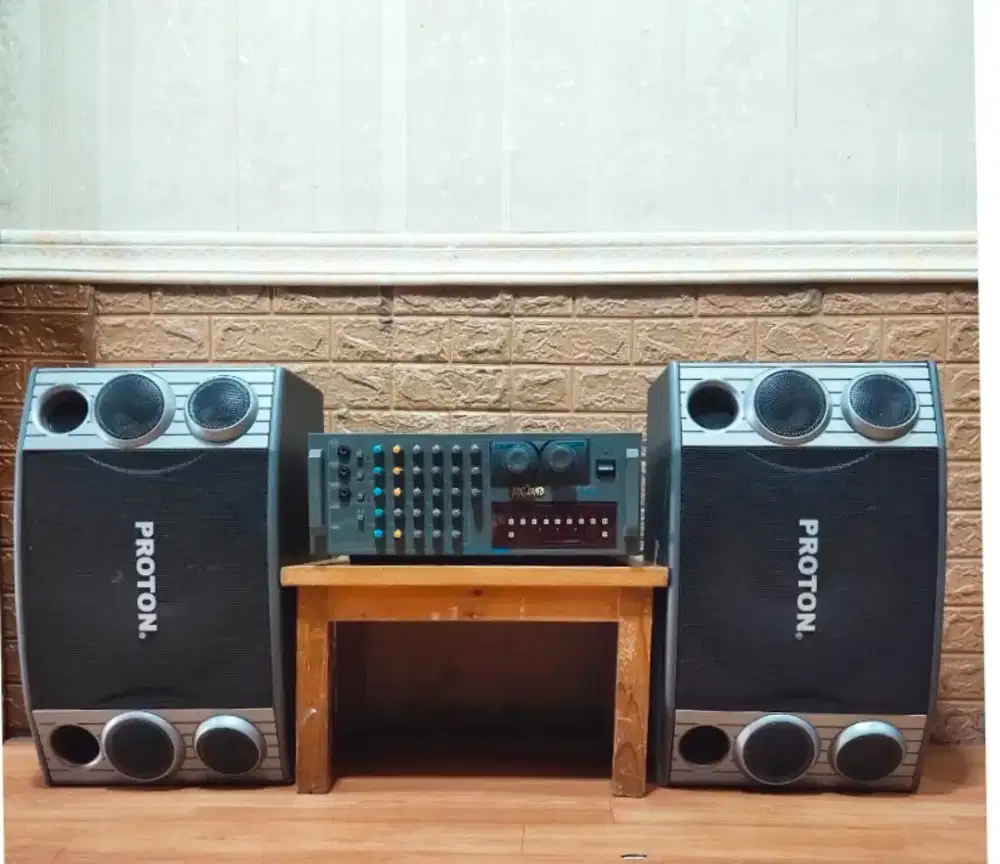 Set sound karaoke Watt 300x2 speaker 12