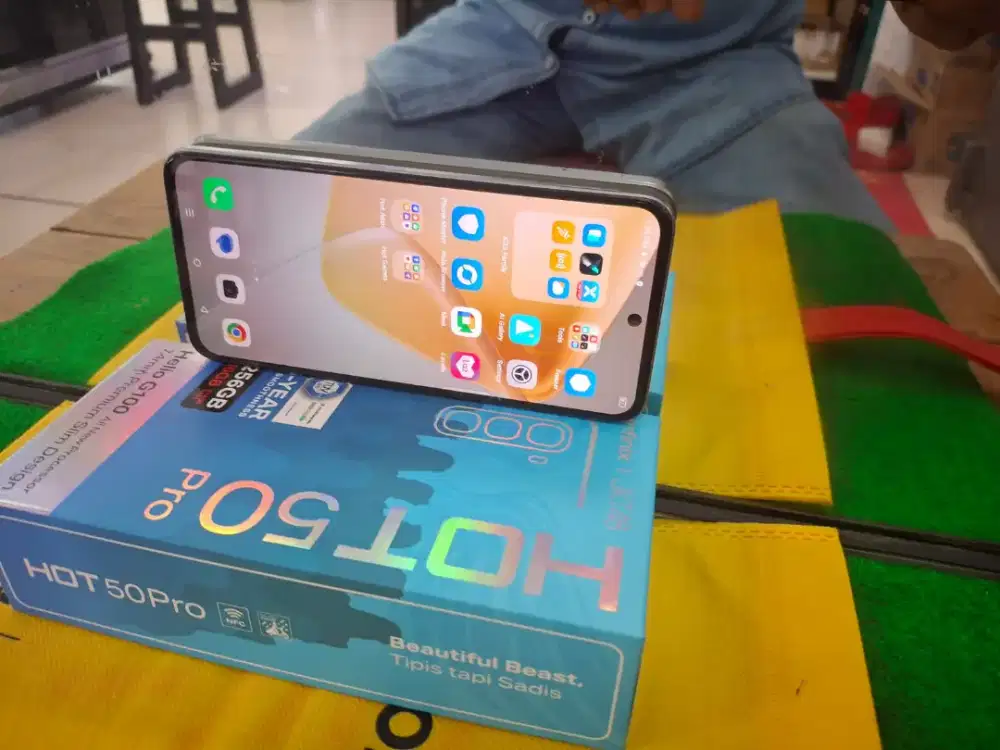Infinix HOT 50 Pro RAM 8/256 gb mulus no minus lengkap normal