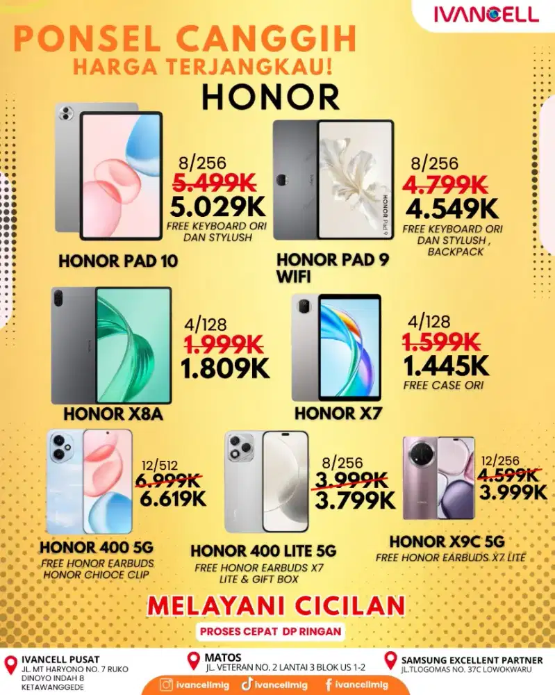 HONOR X9C RAM 12/256 NEW FREE TWS ORIGINAL