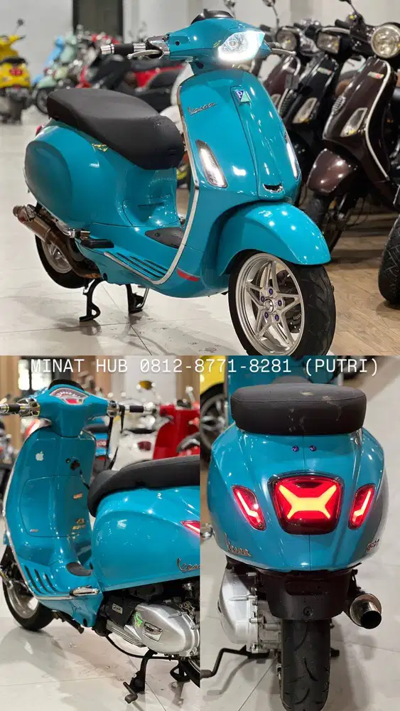 PIAGGIO VESPA SPRINT MODIF GANTENG 2022 BLUE AUDACE