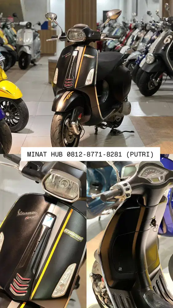 PIAGGIO VESPA SPRINT 150 3V 2015 HITAM DOFF LIMITED