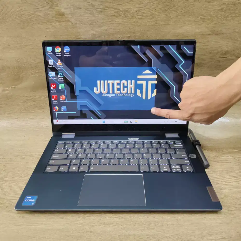 Laptop Lenovo ThinkBook Slim Touchscreen+layar lipat Core i5 Gen 11