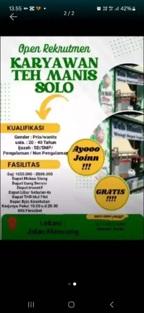 Karyawan teh solo