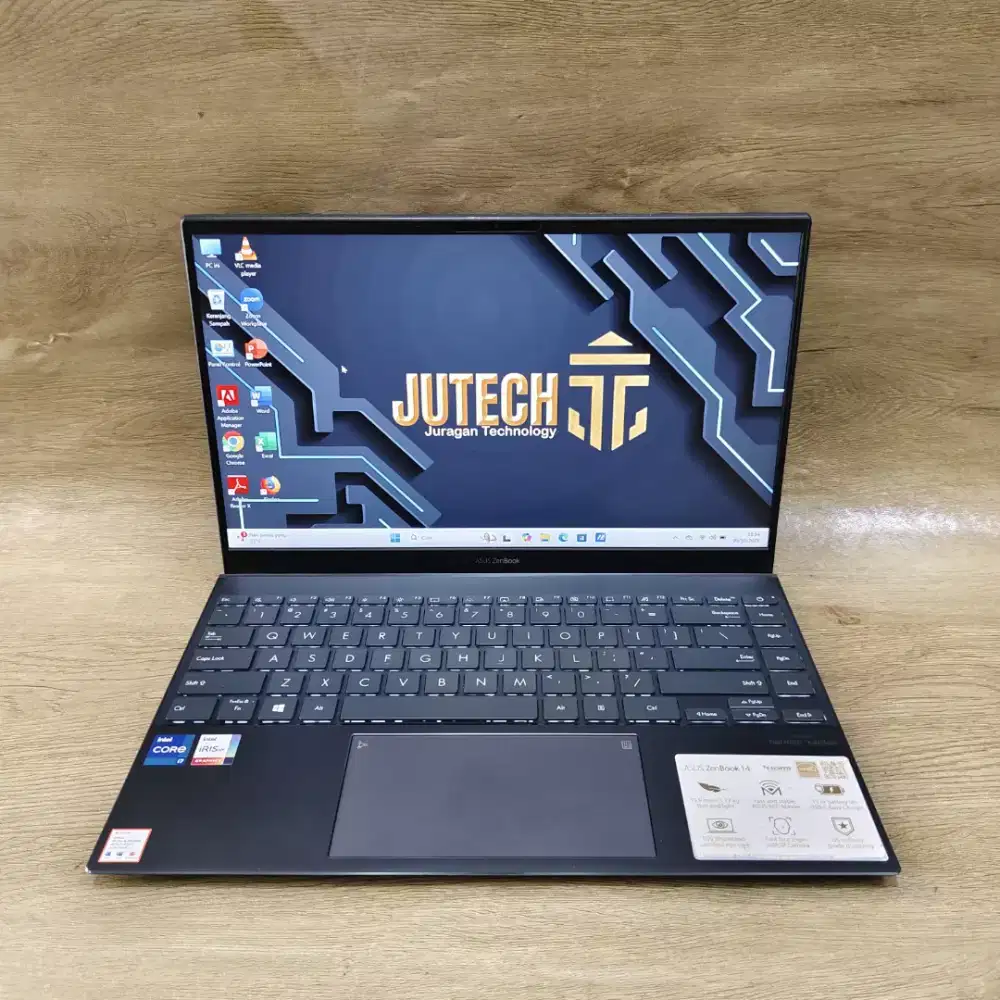 Laptop ASUSTeK ZenBook Slim Core i7 Gen 11 Ram 16GB. Siap pakai