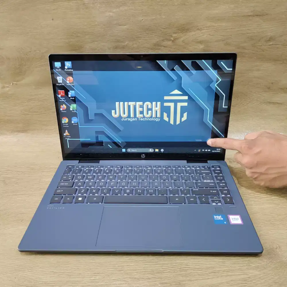 Laptop Hp Pavilion Slim Ram 16GB touchscreen+Layar lipat Siap pakai