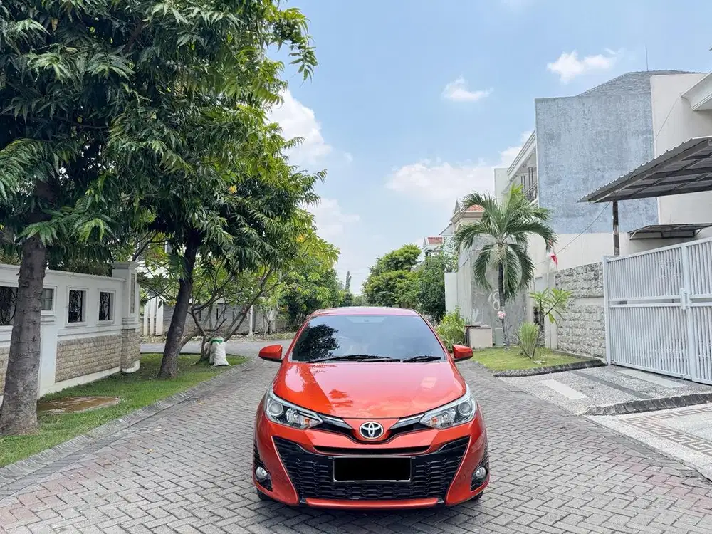 Toyota Yaris 1.5 G Matic 2018 PMK 2019 Orange Facelift Mulus Plat N