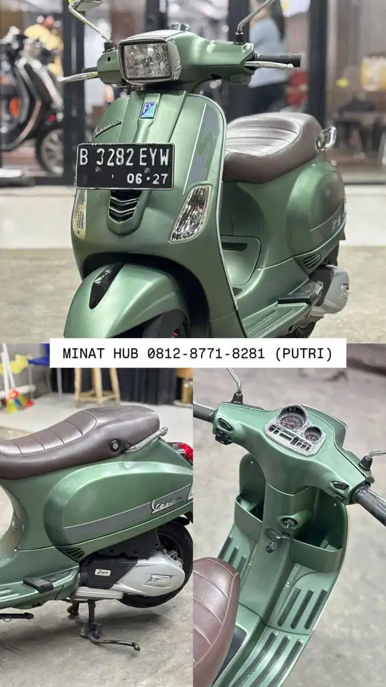 PIAGGIO VESPA S 125 IGET 2017 HIJAU DOFF