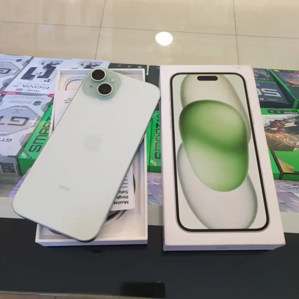 IPhone 15 plus 128gb second mulus lengkap